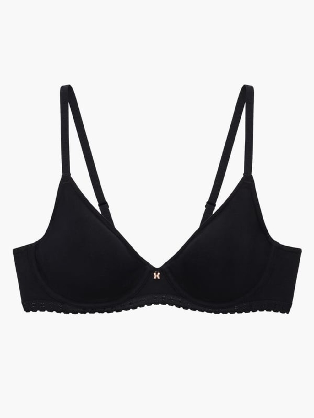 Black Unlined T-Shirt Bra - 34D